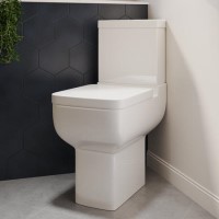 ALMOST PERFECT - Close Coupled Comfort Height Corner Toilet with Soft Close Seat - Seren