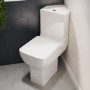 ALMOST PERFECT - Close Coupled Comfort Height Corner Toilet with Soft Close Seat - Seren
