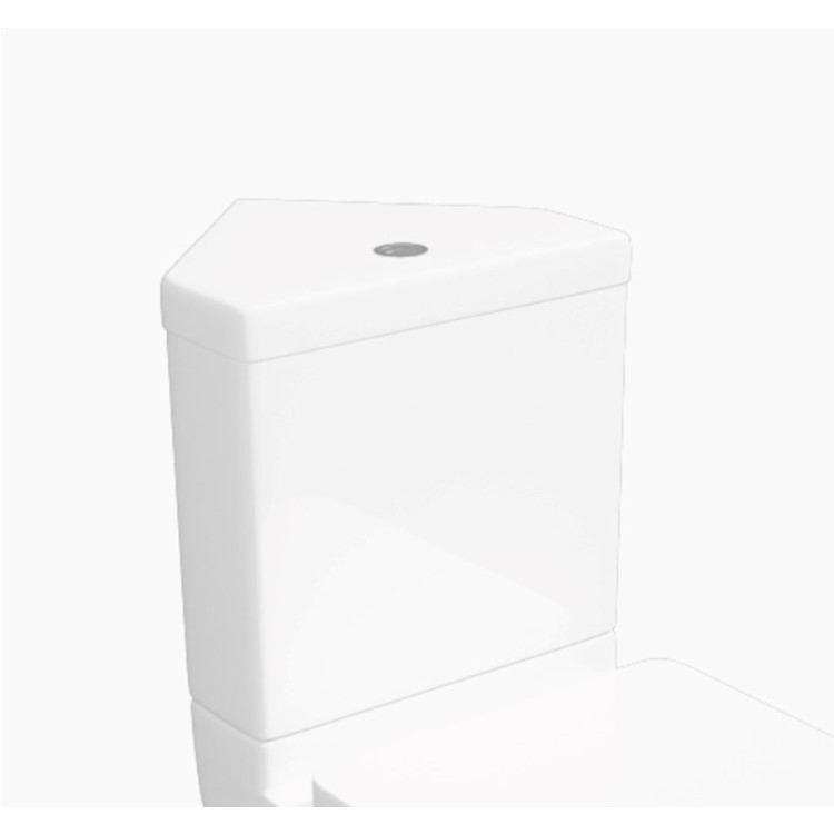 ALMOST PERFECT - Close Coupled Comfort Height Corner Toilet with Soft Close Seat - Seren