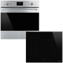 Smeg SF6300TVX Classic Electric Single Oven - Stainless Steel & SI2641D 60cm 4 Zone Induction Hob - Black