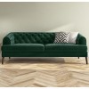 Green Velvet Sofa 3 Seater - Inez