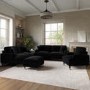 Black Velvet 3 Piece Sofa Set - Payton