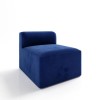 Navy Blue Velvet 4 Seater Modular Sofa - Hendrix