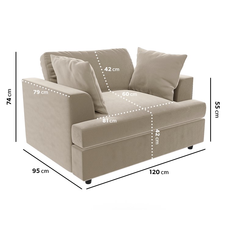 Mink Velvet Love Seat - August
