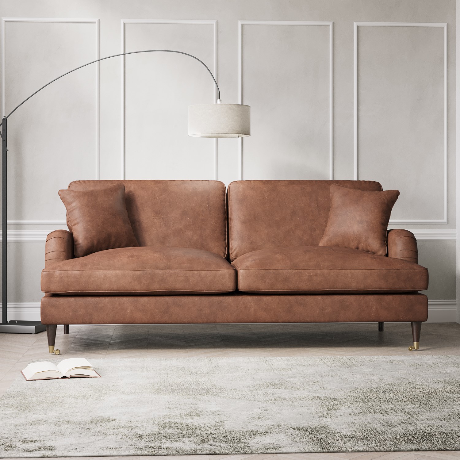 Tan Faux Leather 2 Seater & 3 Seater Sofa Set - Payton - Page 1 ...