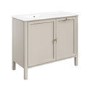 1000mm Beige Freestanding Vanity Unit with Basin and Laundry Hamper - Sofia