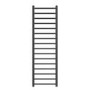 Gunmetal Grey Towel Radiator 1600 x 500mm with Pipe Kit and Straight Valves - Sonoran