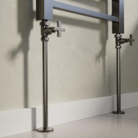 Gunmetal Grey Radiator Pipe Covers 300mm