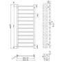 Black Towel Radiator 1200 x 500mm – Sonoran