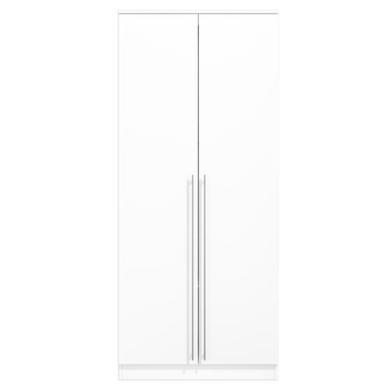 Space White High Gloss 2 Door Wardrobe
