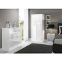 Space White High Gloss 2 Door Wardrobe