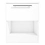Space White High Gloss 1 Drawer Bedside Table