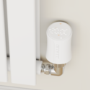 electriQ Smart TRV Valves (2 Pairs) with Zigbee Hub - White