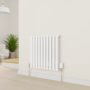 electriQ Smart TRV Valves (2 Pairs) with Zigbee Hub - White