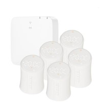 electriQ Smart TRV Valves (5 Pairs) with Zigbee Hub - White