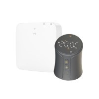 electriQ Smart TRV Valves (Single Pair) with Zigbee Hub - Anthracite