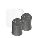BUN/STRV-HUB/96735 electriQ Smart TRV Valves (2 Pairs) with Zigbee Hub - Anthracite