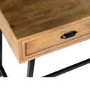 Solid Wood Console Table with Industrial Black Metal Legs - Suri