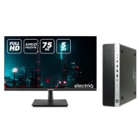 Refurbished HP EliteDesk 800 G3 SFF Windows 10 Pro Desktop with electriQ Eiq-24FHD75IS - 23.8" FHD Monitor Refurbished HP EliteDesk 800 G3 SFF Windows 10 Pro Desktop with electriQ Eiq-24FHD75IS - 23.8" FHD Monitor