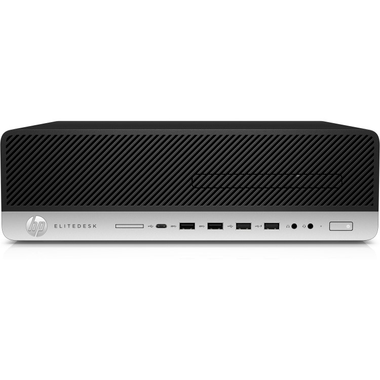 Refurbished HP EliteDesk 800 G3 SFF Windows 10 Pro Desktop with electriQ Eiq-24FHD75IS - 23.8" FHD Monitor