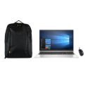 BUN/T1/850G7i516GB256GBW10P/93453 Refurbished HP EliteBook 850 G7 15.6 Inch Laptop with Laptop Backpack and Genius NX-7000 Wireless Mouse Black