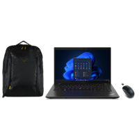 Refurbished Lenovo ThinkPad 14 Inch Laptop with Laptop Backpack and Genius NX-7000 Wireless Mouse Black