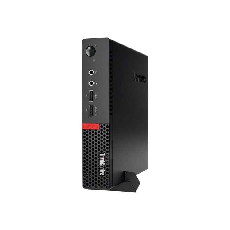 Refurbished Lenovo ThinkCentre M910Q Windows 10 Pro Tiny PC with electriQ eiQ-27MF75I 27" IPS FHD Monitor