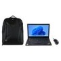 Refurbished Lenovo ThinkPad T480 Core i5 8th gen 16GB 256GB SSD 14 Inch Windows 11 Pro Laptop with Laptop Backpack with Genius NX-7000 Wireless Mouse Black