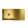 Tamara Brushed Brass with Drainer and Olney BB Pull Out Tap