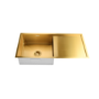 Tamara Brushed Brass with Drainer and Olney BB Pull Out Tap