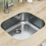 Single Bowl Undermount Stainless Steel Kitchen Sink with Chrome Kitchen Mixer Tap