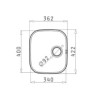 Single Bowl Undermount Chrome Stainless Steel Kitchen Sink - Ava