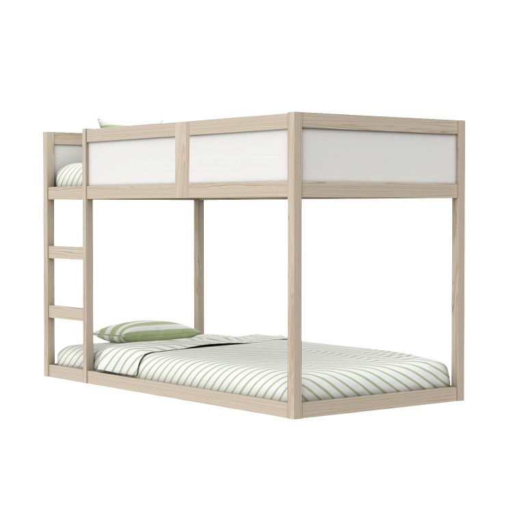 Topsy Midsleeper Cabin Bed in White and Pine