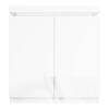 High Gloss White Storage Sideboard with LED Lighting - Tiffany