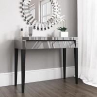 Valentina Venetian Grey Mirrored Console Table