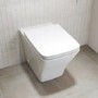 Grade A1 - Back To Wall Rimless Toilet with Soft Close Seat - Boston