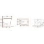 Grade A1 - Back To Wall Rimless Toilet with Soft Close Seat - Boston