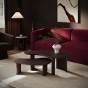 BUN/VAN010/99240 Kidney Shaped Walnut Nest of 2 Coffee Tables - Ivan