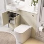 1200mm Beige Toilet and Sink Unit with Square Toilet- Vancouver