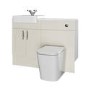 1200mm Beige Toilet and Sink Unit with Square Toilet- Vancouver