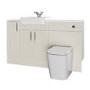 1500mm Beige Toilet and Sink Unit with Storage Unit and Square Toilet- Vancouver