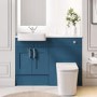 1200mm Blue Toilet and Sink Unit with Square Toilet - Vancouver