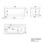 ALMOST PERFECT - Freestanding Single Ended Left Hand Corner Bath 1700 x 750mm - Vigo