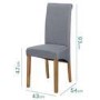 Flip Top Dining Table in White High Gloss with 4 Rollback Grey Chairs - Vivienne & New Haven