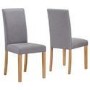 Extendable Dining Table in White High Gloss with 6 Grey Chairs - Vivienne & New Haven