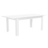 Flip Top Dining Table in White High Gloss with 6 Grey Velvet Chairs - Vivienne &amp; Kaylee