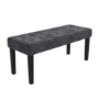 White Goss Extendable Dining Table with 2 Grey Velvet Dining Chairs and Matching Bench - Kaylee
