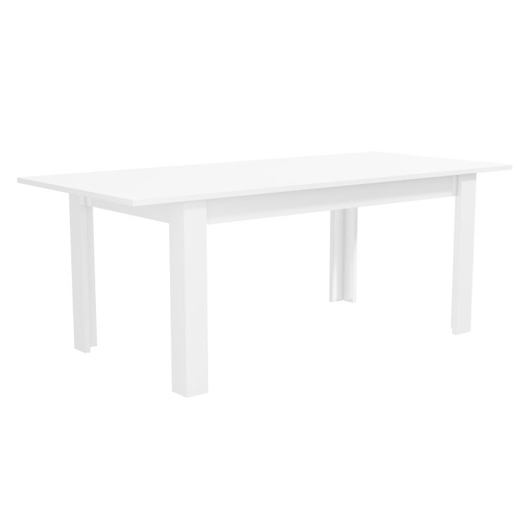 White Gloss Extending Dining Table Set with 2 Grey Velvet Chairs & 1 Bench - Seats 4 - Vivienne