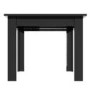 Black High Gloss Extending Dining Table with 6 Gold Dining Chairs - Vivienne