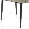 Black Gloss Extendable Dining Table Set with 2 Beige Fabric Chairs &amp; 1 Bench - Seats 4 - Vivienne
